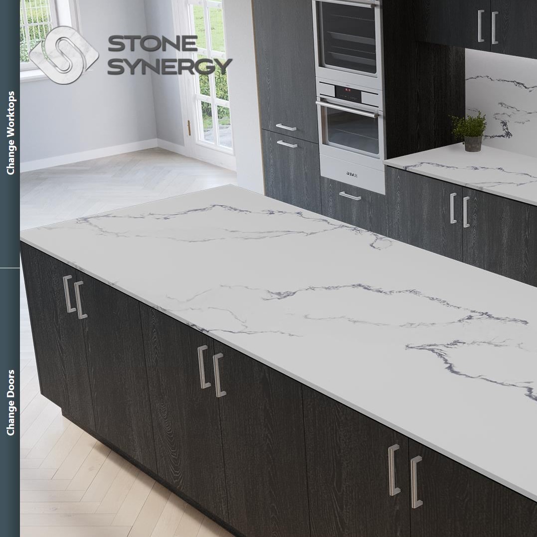 Worktop Visualiser For Grey Sparkle Quartz Worktops