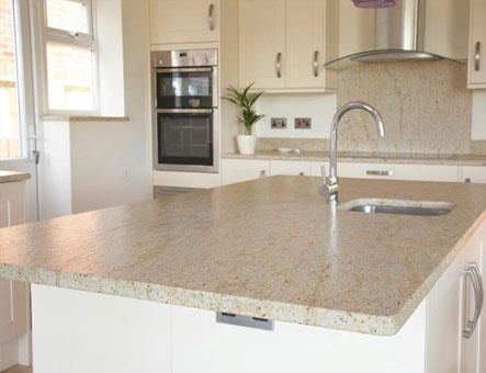 Really happy with my new kitchen, I absolutely love my granite worktops, a lovely finish with the splash back and upstands no need to tile, so easy to keep clean.